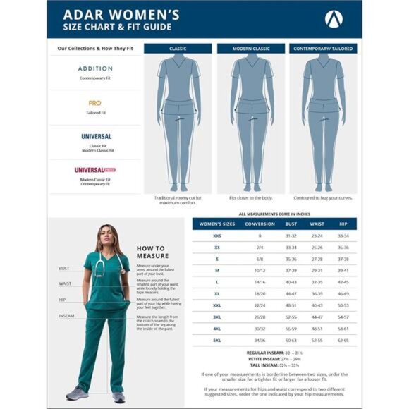 Scrub Set for Women - Enhanced V-Neck Top & Multi Pocket Pants - Picture 6 of 8